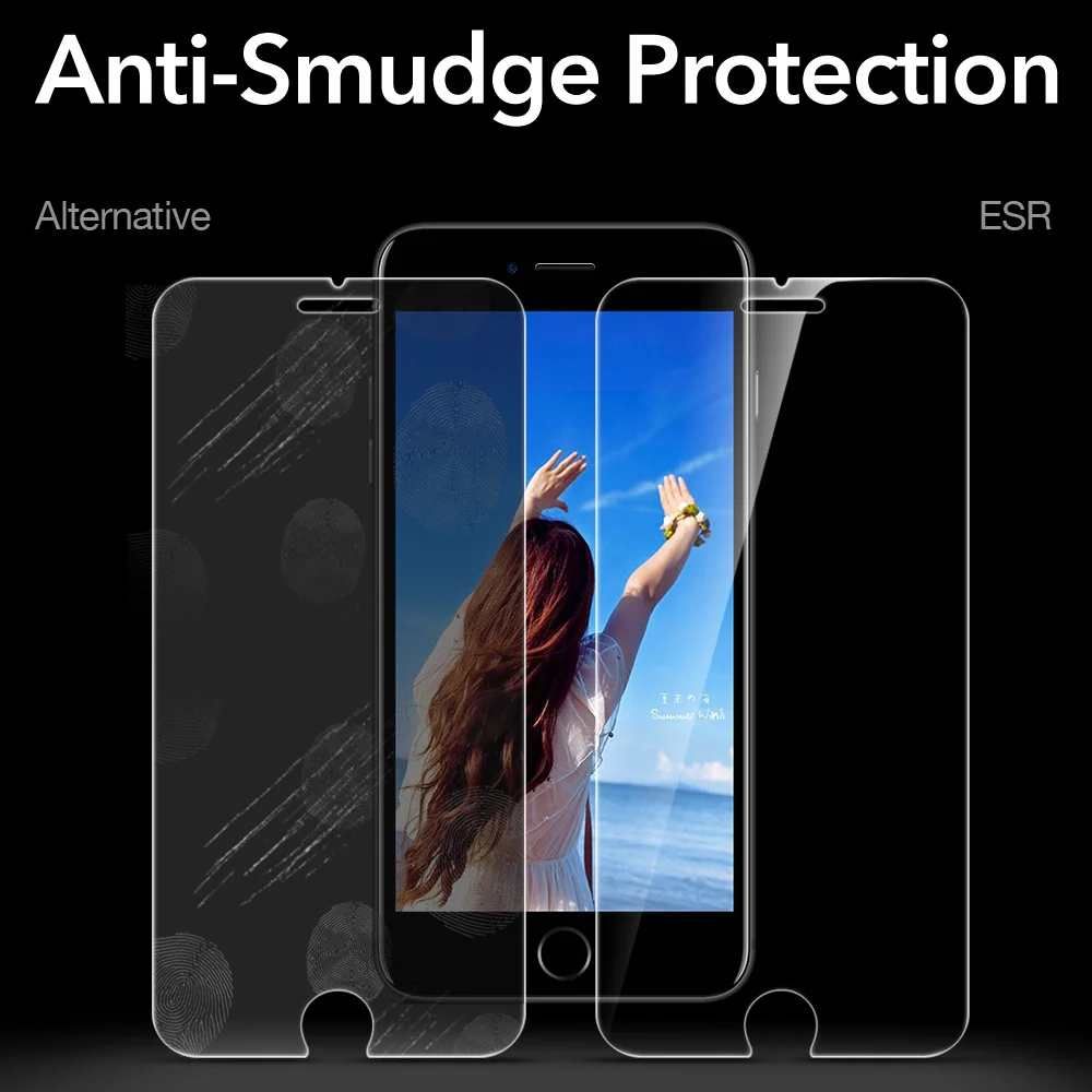 Защитное стекло ESR для iPhone X 8 7 Plus 6 6S 5S SE | Мобильные телефоны и аксессуары
