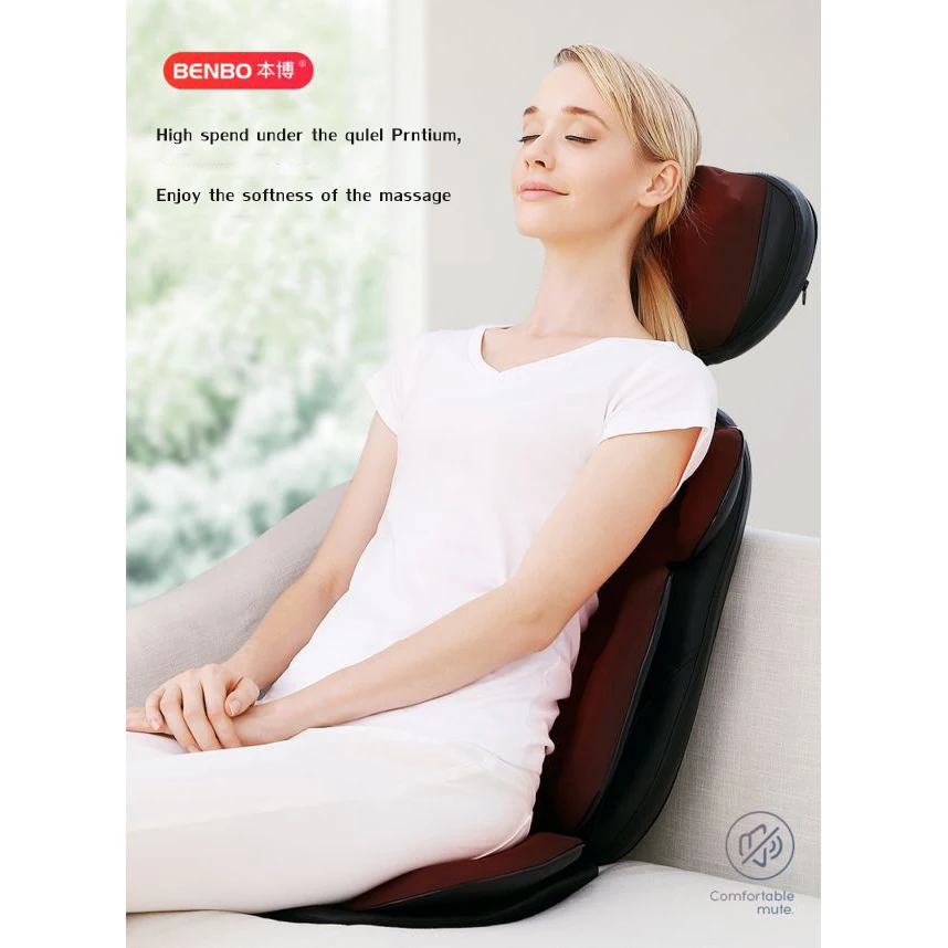 

Shiatsu Electric Full Body Massage Cushion Multi-Functional Home Neck Back Waist Hip Vibrate&Heating Massage Gift for Family