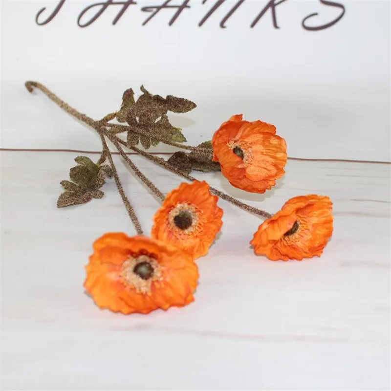 Поддельные Флокирование кукурузы мака (4 головок/шт) 23 62 &quotДлина моделирование