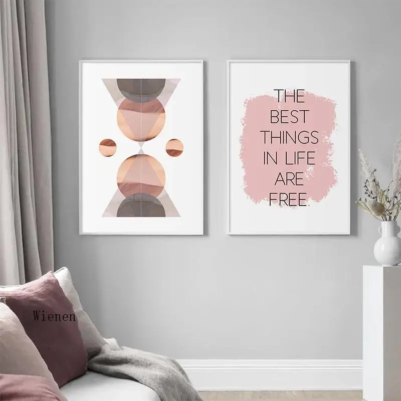 

Geometric Motivation Quote Canvas Painting Modern Poster and Prints Wall Art Modular Pictures for Living Room Home Decoration