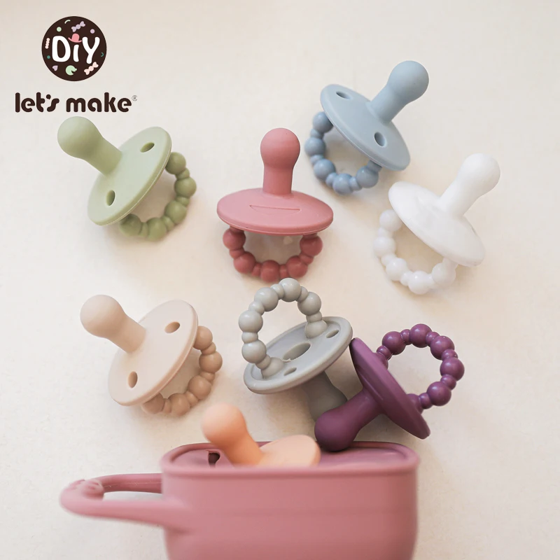 

Let's Make Baby Silicone Soother Pacifier Bpa Free Soft Infants Teething Chewing Pacifiers Teether Toys Nursing Accessories