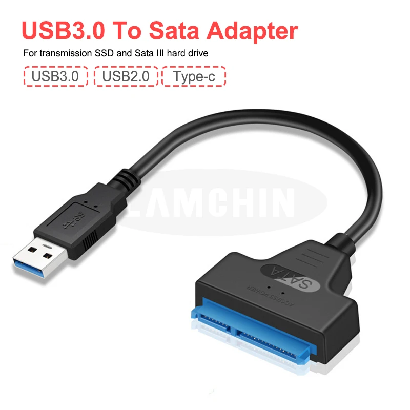 Адаптер USB Sata 3 0 адаптер на кабель поддержка внешнего SSD HDD жесткого диска 2 5 дюйма