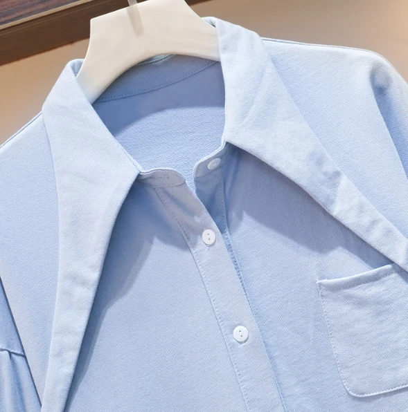 5xl плюс большие размеры женская одежда 2020 весна осень зима корейский чистый цвет