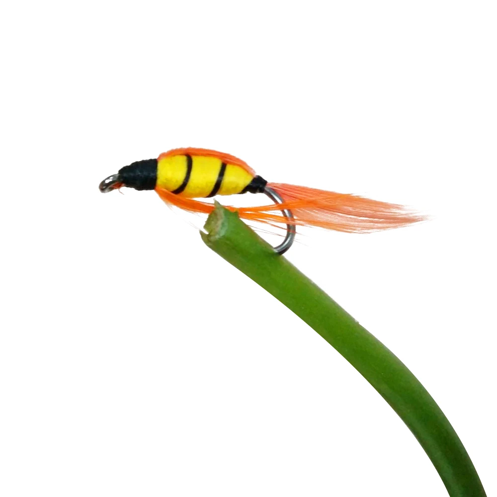 

Hyaena 62pcs/box Insect Fly Fishing Lure Artificial Bait Feather For Fly Fishing Hooks Carp Fish Lure Water Surface