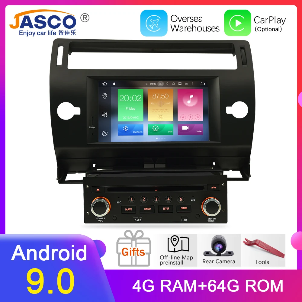 Android 9,0 автомобильный DVD плеер gps ГЛОНАСС Navi для Citroen C4 C-Triomphe C-Quatre 2005 2006 2007 2008 2009 радио аудио стерео