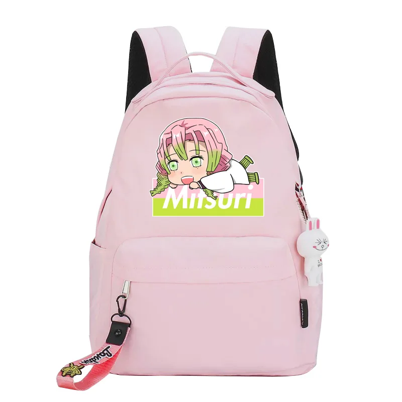 

Anime Demon Slayer School Backpack for Teenage Girls Boys Bag Mitsuri Muichirou Giyuu Kyoujurou Backpack Women Backpack