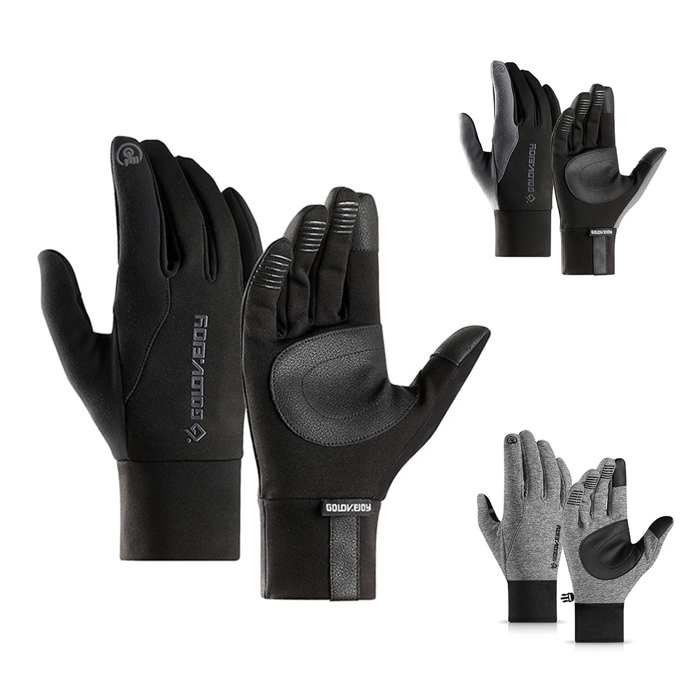 

Перчатки мужские, зимние, теплые, водонепроницаемые, для работы с сенсорным экраном, мотоциклетные, спортивные, рыболовные, толстые, ветроза...