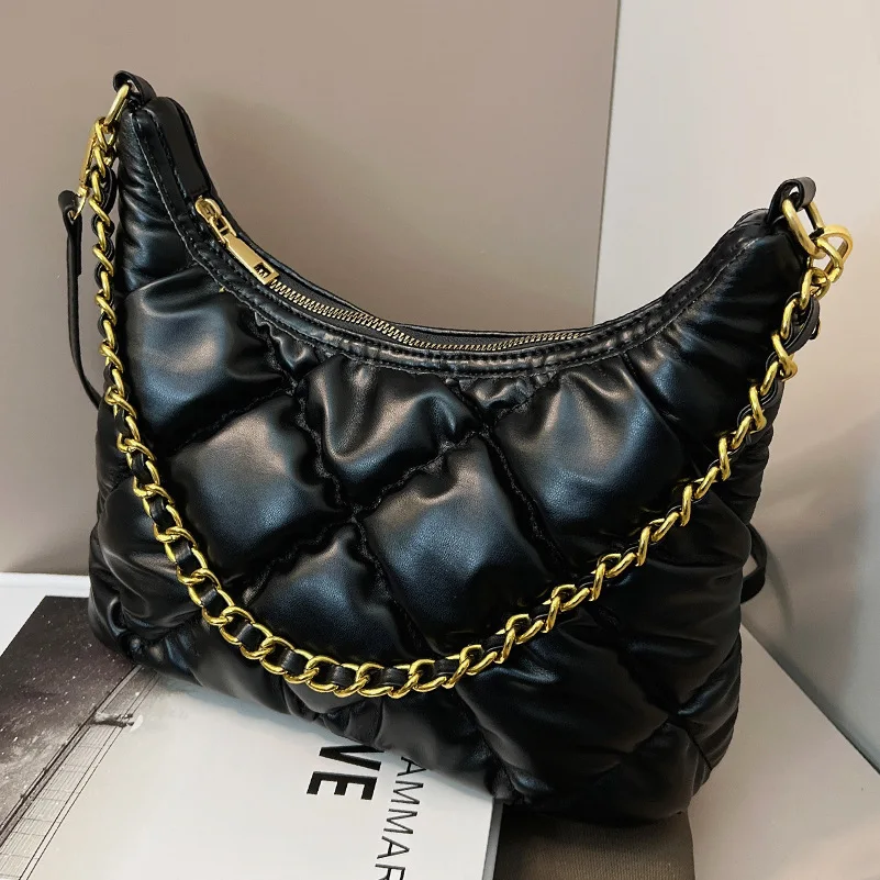 

High-quality Ladies Casual Shoulder Bag 2021 Autumn and Winter Women's Bag Rhombic Chain Messenger Bag Fashionable Dumpling Bag