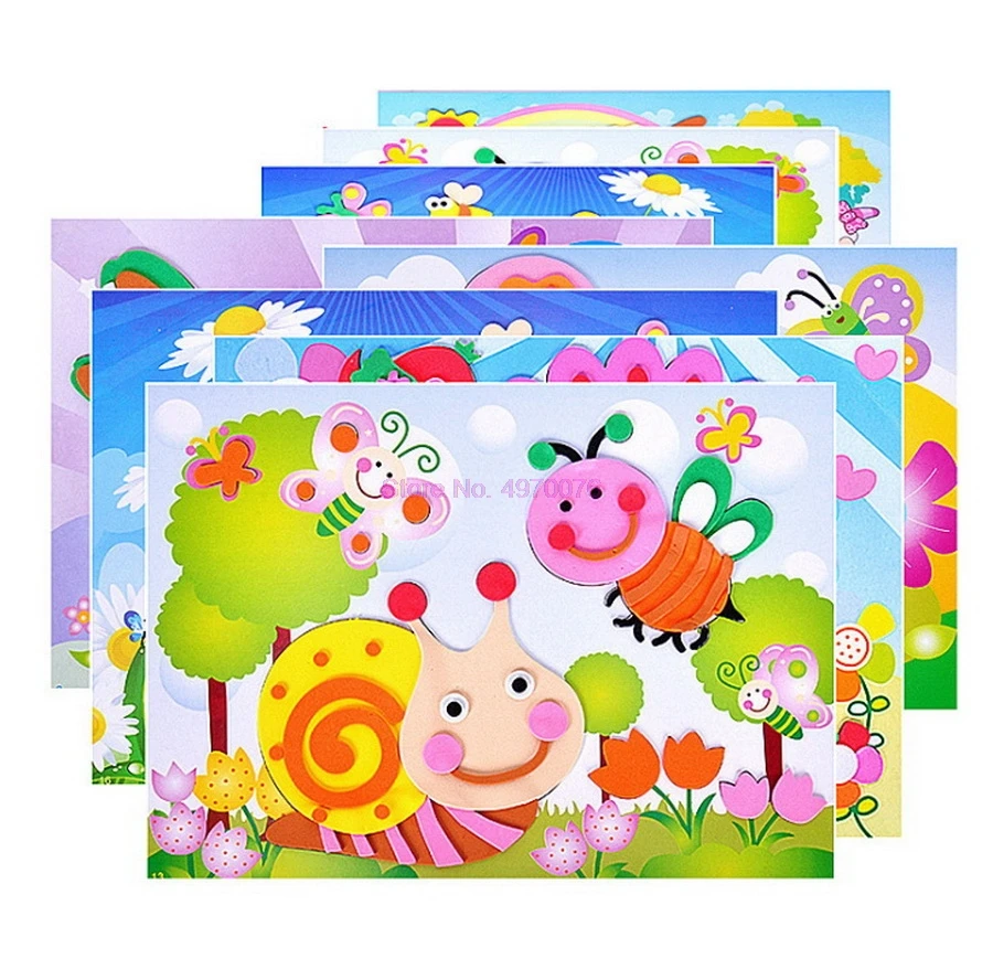 3D наклейка-пазл из вспененного этилвинилацетата 500 шт. | Игрушки и хобби