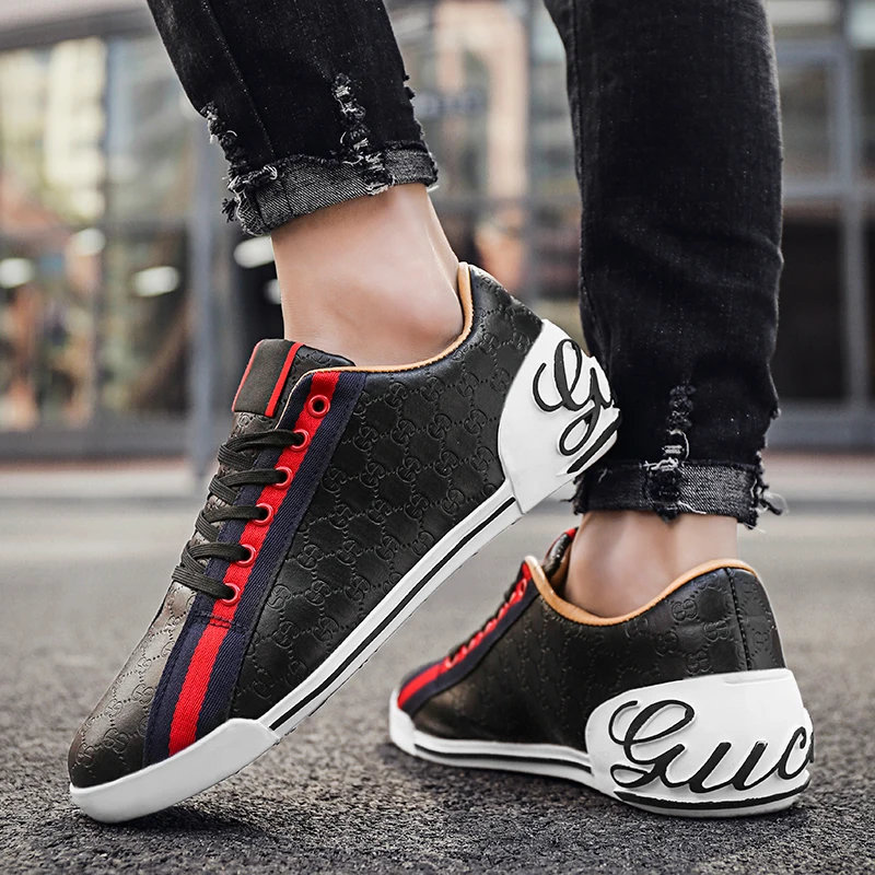 

Men's Fashion PU Leather Casual Lace-up Flat Heel Retro Shoes Low Heel Mujer Sapato Feminino Hot Selling All-match Shoes HC904