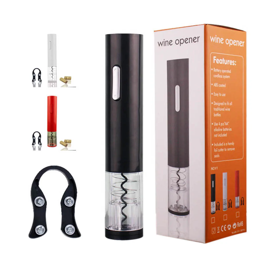 Электрический штопор Faroot с ножом для фольги автоматический на батарейках