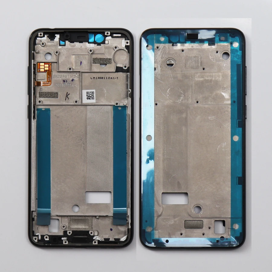 Оригинальная средняя рамка для Nokia 5,1 Plus средняя часть корпуса спереди шасси с кнопка регулировки громкости+ стикер на клейкой основе для Nokia X5