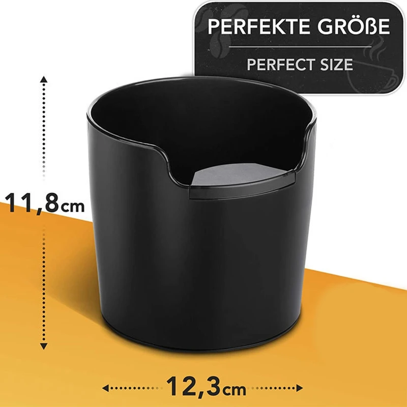 Коробка для высыхания кофейного порошка Черная Глубокая чаша нескользящая