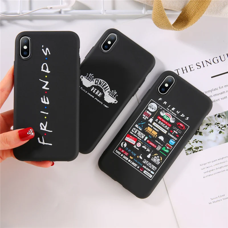 For iPhone 6 6s 7 8 Plus X XR XS Max 11 Pro Max 5 5s SE Phone Case Central Perk Friends Soft TPU Case For iPhone XS