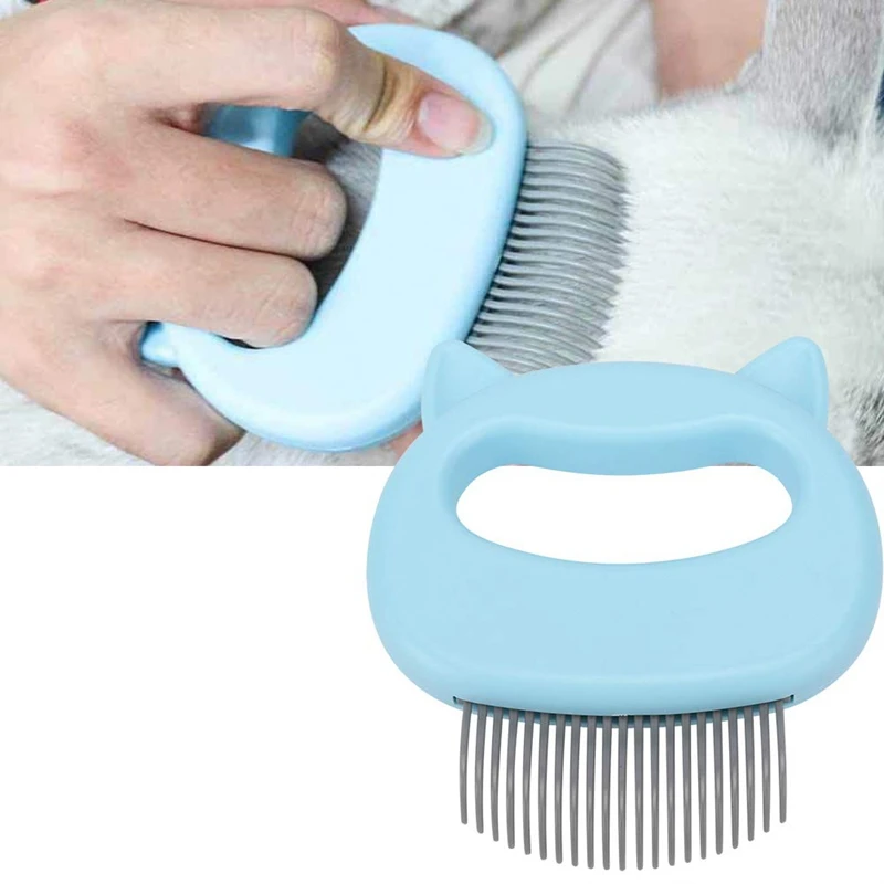 

2Pcs Pet Grooming Shedding Brush for Dog Cat Hair Deshedding Hair Removal Massage Comb Dog Brush End Shedding Cat Shell Comb