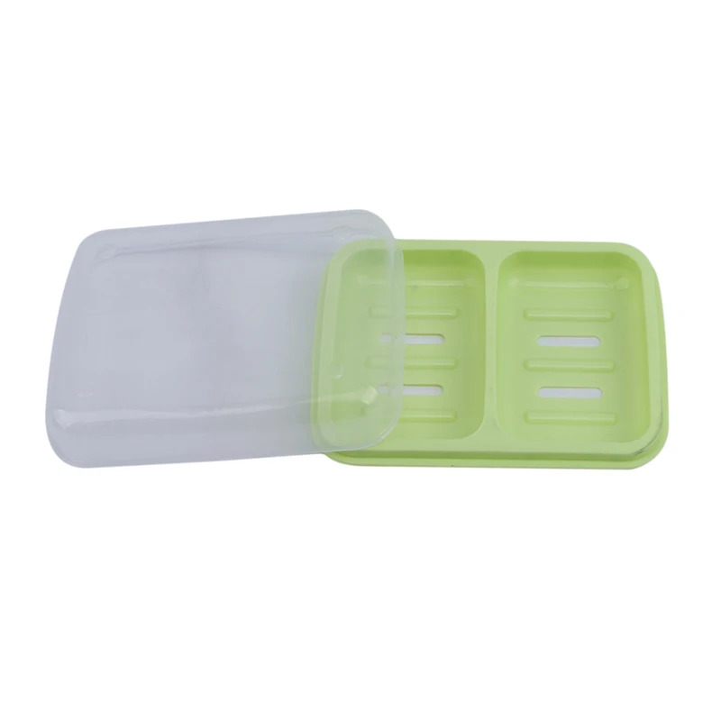 1 шт. герметичный дизайн мыльницы коробка портативная двухъярусная