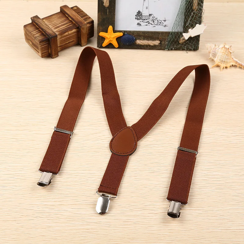 Linbaiway унисекс детский однотонный эластичный пояс для подтяжек эластичные