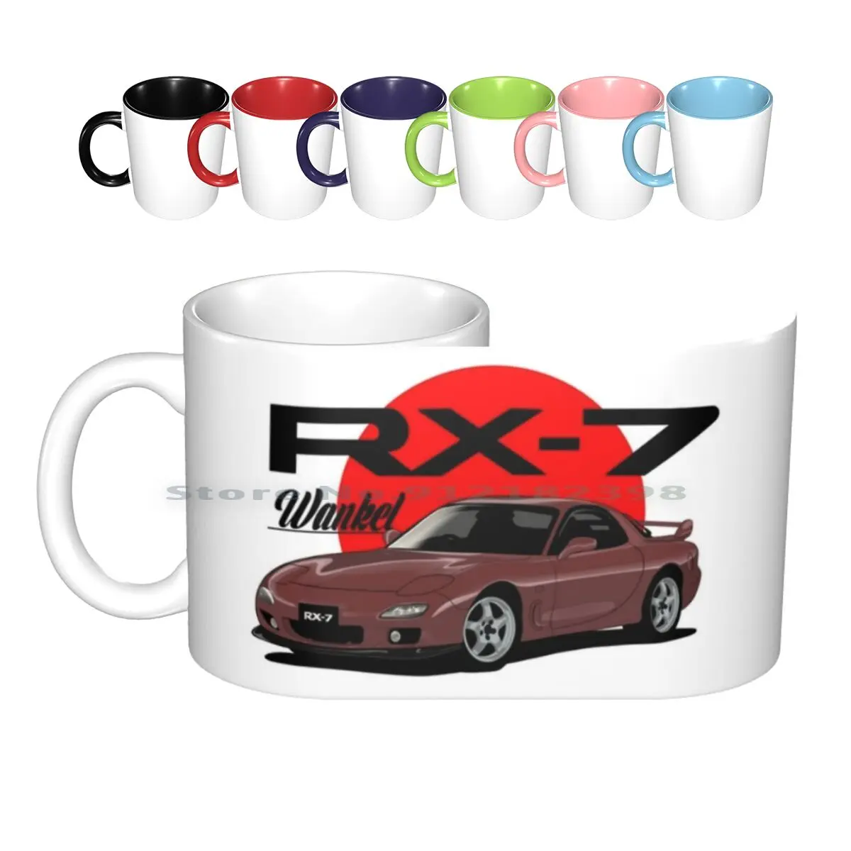 

Керамические кружки Rx7 Wankel, кофейные чашки, Кружка для молока и чая, автомобили, Rx7 Wankel Mazda jaпросир, креативный тренд, винтажная Подарочная бут...