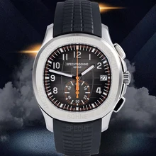 Specht&Sohne New Hot Selling Mens Watch Top Brand Luxury Chronograpgh Quartz Wristwatch Rubber Male Clocks Relogio Masculino