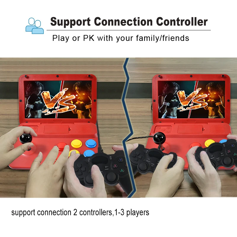 Ретро Игровая приставка с джойстиком Аркада 10 1 дюймовый экран видео игра плеер