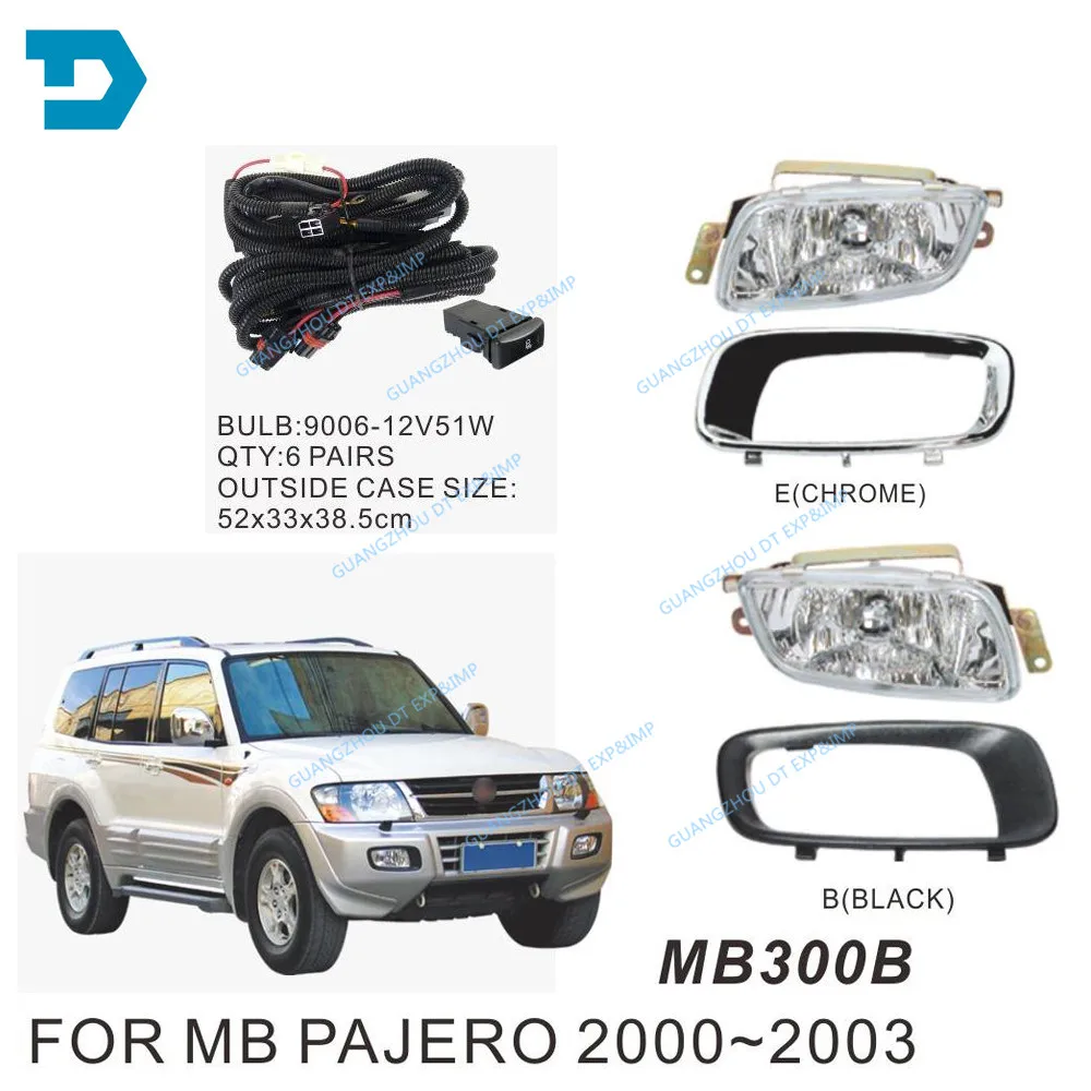 2001-2003 передний светильник для pajero v73 противотуманная фара крышка для MONTERO противотуманная фара 2000-2006 mr388019 V75 V77