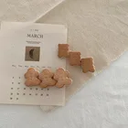 Забавная заколка для волос с изображением печенья, милая заколка для волос в форме сердца, заколка с боковыми зажимами, мягкие аксессуары для волос для девочек, украшения для головы
