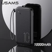 USAMS USB Type C Power Bank 10000mAh Cell Phone Charger Dual USB Mobile External Battery Powerbank New For Xiaomi/iphone/Huawei