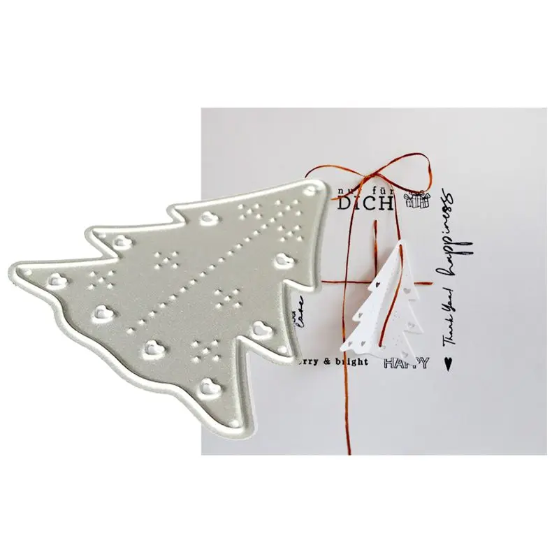 Новогодние ёлки металлический Трафаретный вырубной штамп Скрапбукинг Сделай