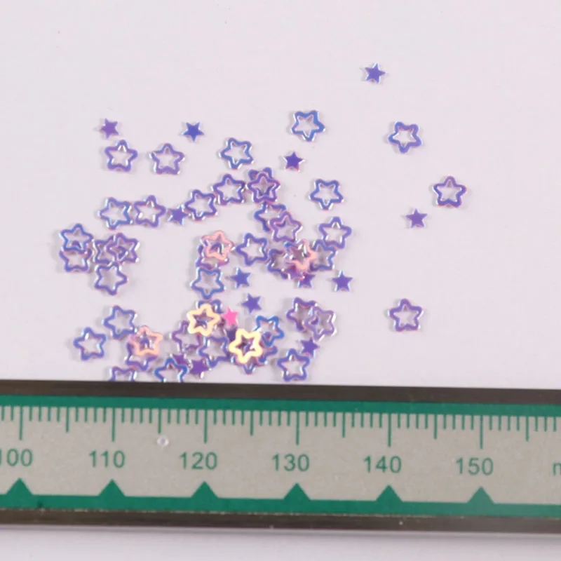 Блестящие разноцветные блестки в виде цветка 3 мм | Дом и сад