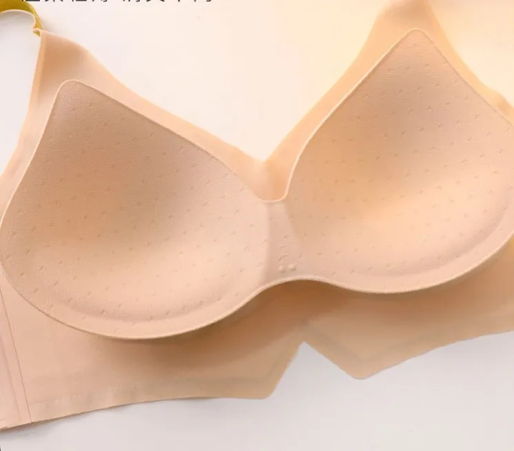 

Yoga Bra Athletic Sportswear Latex Seamless Sports Bra Push Up Crop Top Female Fitness Gym Bra Thin Small Breasts Underwear