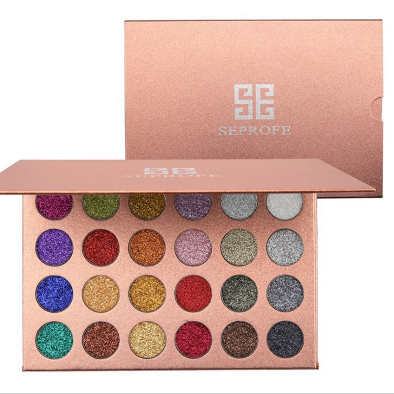 

24 Colors Shimmer Eyeshadow Pallete Diamond Glitter Foiled Matte Makeup