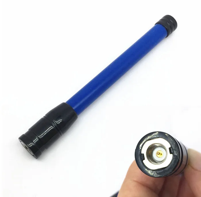 

144/430 Mhz SMAJ SMA J M Male Antena Blue Flexible U/VHF Dual Band for Walkie Talkie YAESU FT50R FT60R VX1R VX3R VX5R VX6R Radio