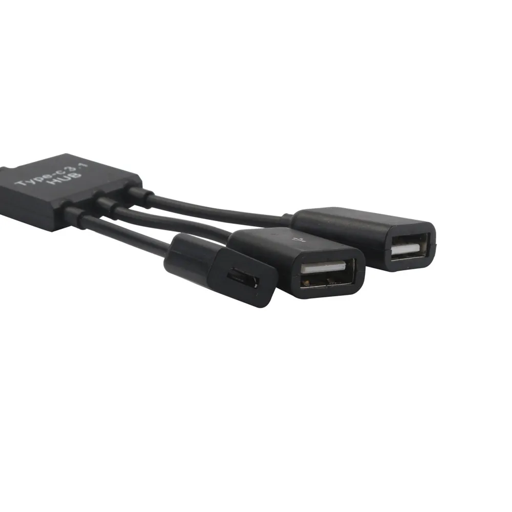 Кабель Type C 3 в 1 хост кабель USB OTG хаб шнур адаптер соединитель разветвитель