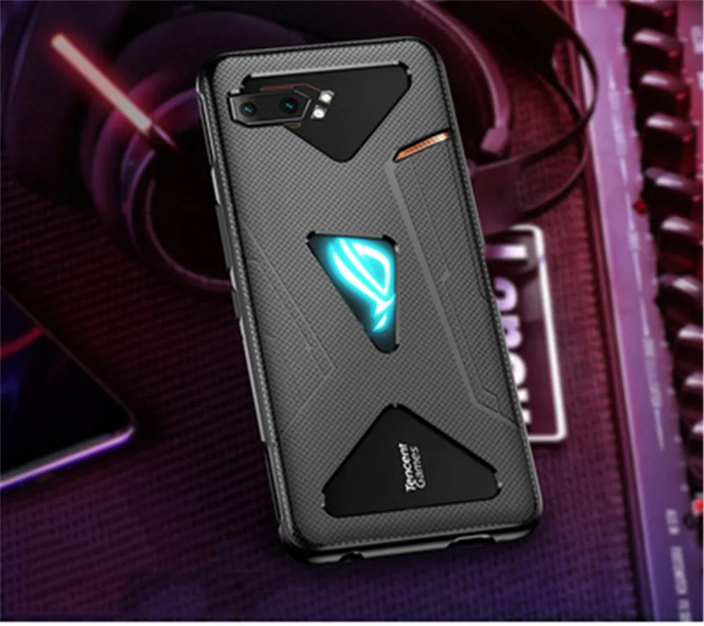 2 в 1 закаленное стекло для Asus ROG Phone II ZS660KL чехол ультра тонкий противоударный чехол для телефона Asus ROG Phone 2 Phone2 чехол