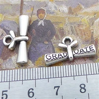 graduate charm pendants jewelry making finding diy bracelet necklace earring accessories handmade tools 5pcs