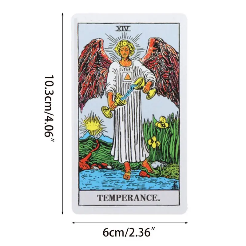 

78Pcs Rider Tarot Deck Cards with English Manual Future Telling Astrology Beginner Family Friends Board Game Party Supplies