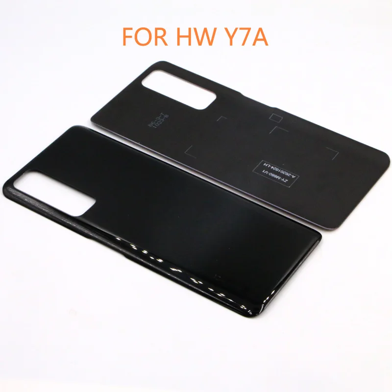 

10PCS/LOT Back Cover Battery Glass For huawei Y7A Back Battery Cover Glass Housing