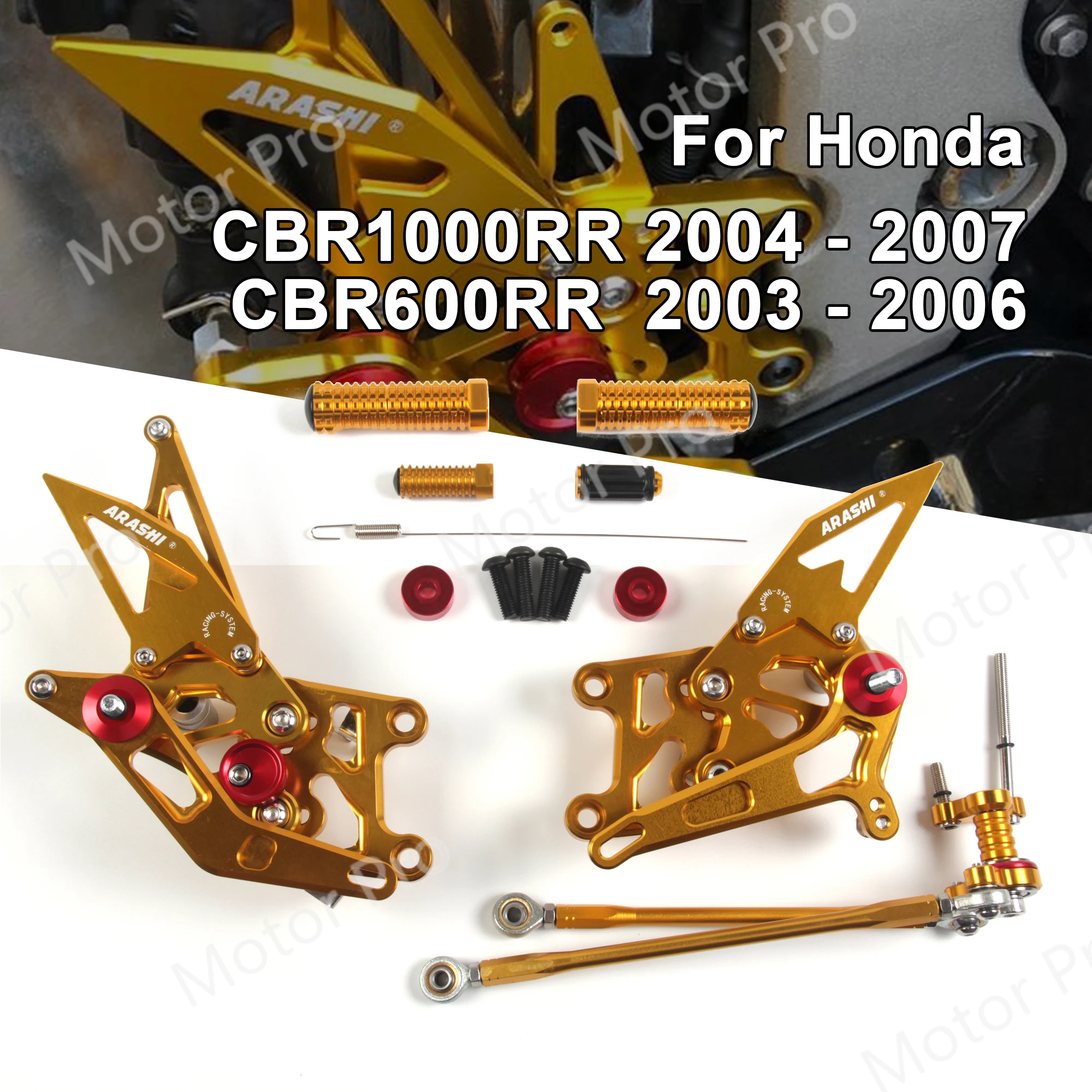Регулируемые подножки для Honda CBR1000RR 2004 2007 аксессуары мотоциклов ног педаль CBR 1000 RR