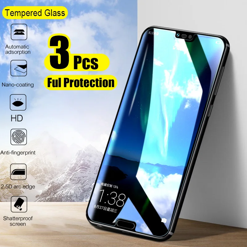 3 1 шт закаленное стекло для huawei P30 P20 P10 Lite Pro защита экрана Защитное mate 20 30 P Smart 2019| |
