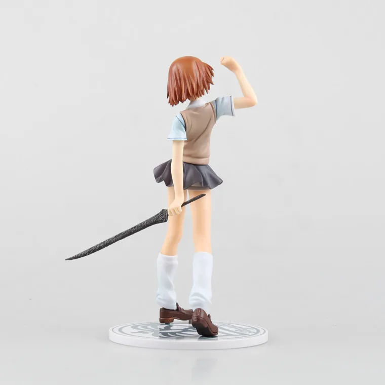 19 см электро мастер Toaru Kagaku no Railgun Mikoto Misaka ПВХ Фигурки игрушки Аниме для детей