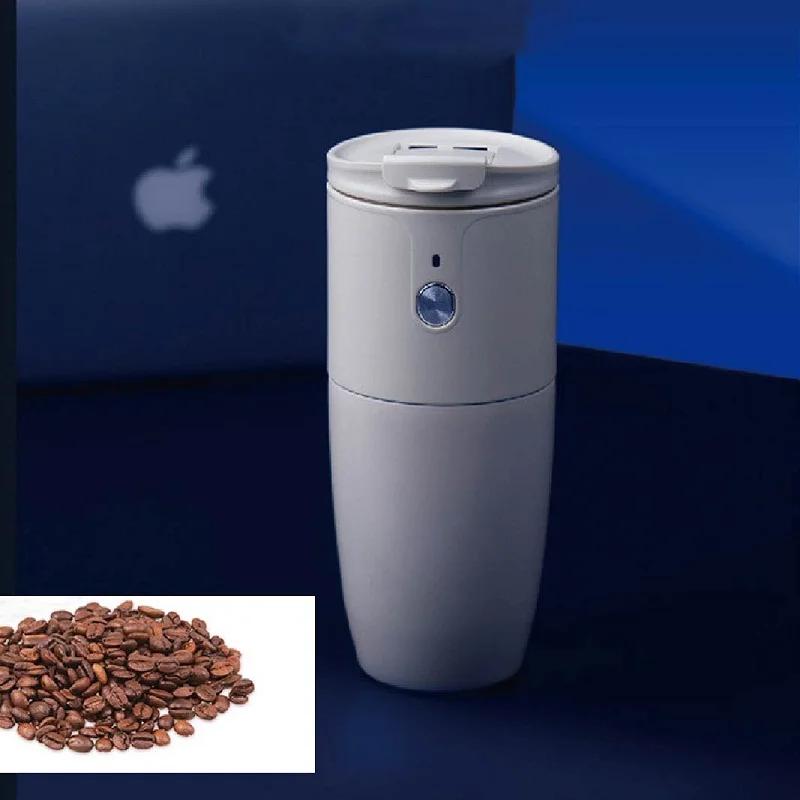 

Электрическая кофемолка ручной работы, портативная Бытовая кофейная чашка из нержавеющей стали с фильтром, капельный горшок, изолированна...