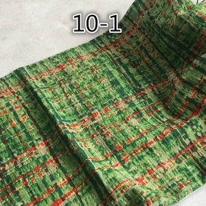 10-1 Тонкая летняя рубашка, материал: Цветочный лен, хлопок, креп, ткань 100*145 см - Цвет: 10-1