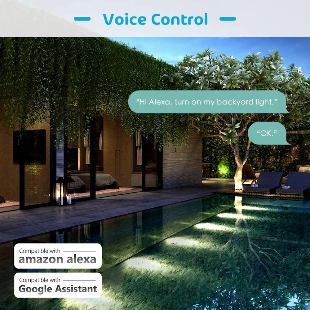 Смарт WiFi Открытый штекер IP44 водонепроницаемый Alexa &amp Google Assistant IFTTT SmartThings алиса
