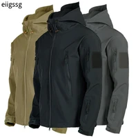 outdoor hiking jacket shark skin soft shell outwear windproof waterproof windbreaker military tactical jackets hunting clothes