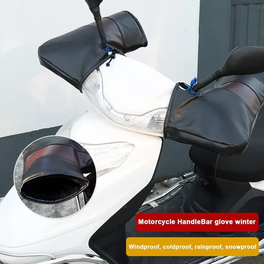 

Motorcycle Grip HandleBar Muff Electric Car HandleBar Protective Waterproof Winter Warmer Thermal Cover Glove For Motorcycles