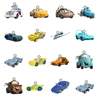 disney acrylic cute cars mater shape pendants epoxy resin charms diy necklace jewelry findings accessories trendy jewelry fwn258