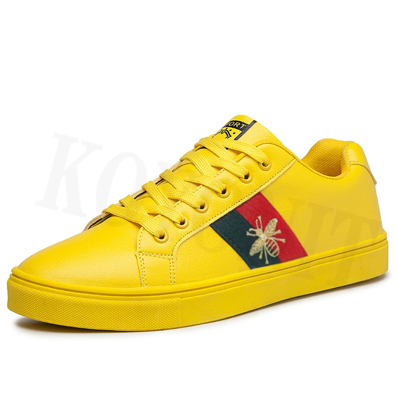 Кеды мужские из натуральной кожи плоская Вулканизированная подошва на шнуровке