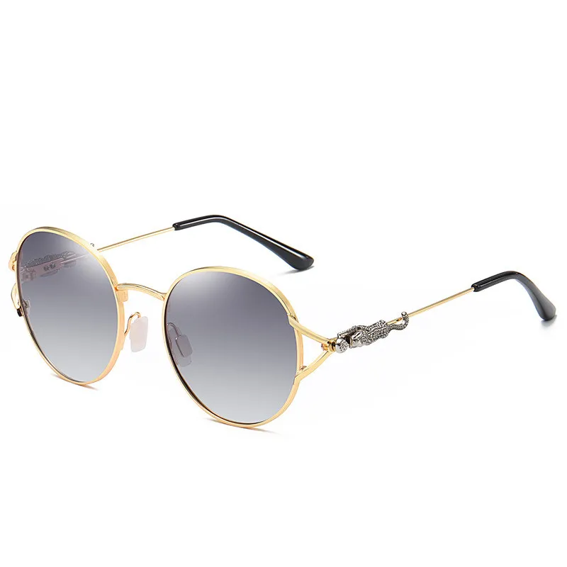 Zerosun модные круглые поляризационные солнцезащитные очки для женщин розовые HD