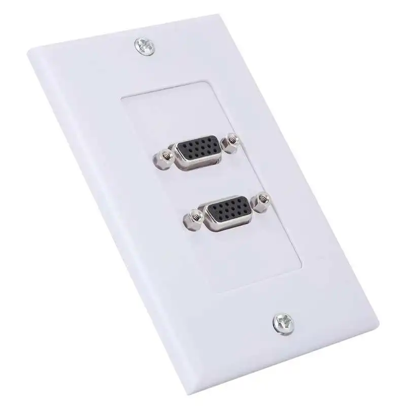 Видео разъем панель для крепления на стену HD VGA огнестойкий прочный АБС без пайки
