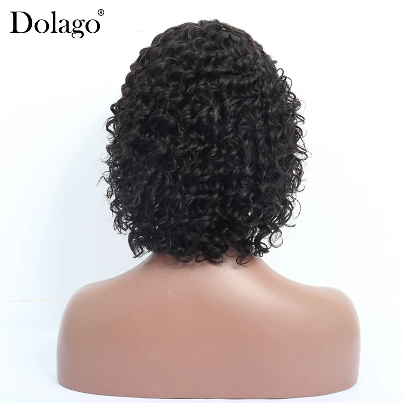 Deep Curly Human Hair Wigs Short Bob Wig Full Machine Made With Bangs Fashion Style 150% Density For Women Natural Color |
